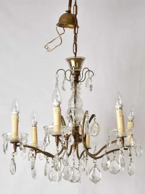 Vintage French chandelier - 6 lights - 20¾"