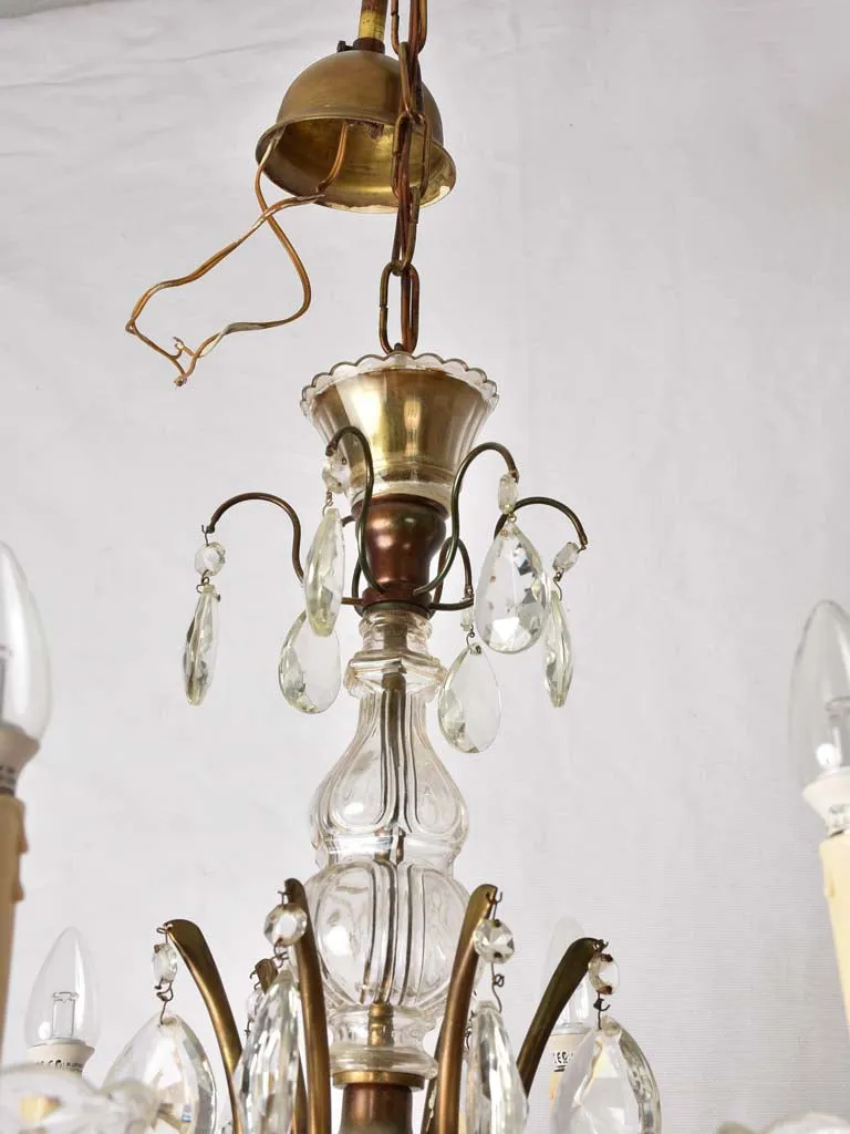 Vintage French chandelier - 6 lights - 20¾"