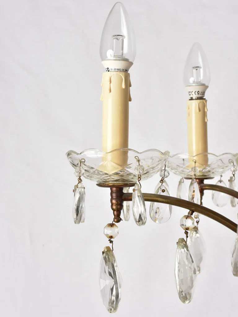 Vintage French chandelier - 6 lights - 20¾"