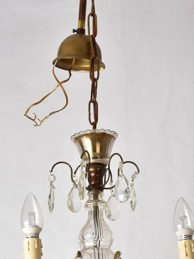 Vintage French chandelier - 6 lights - 20¾"