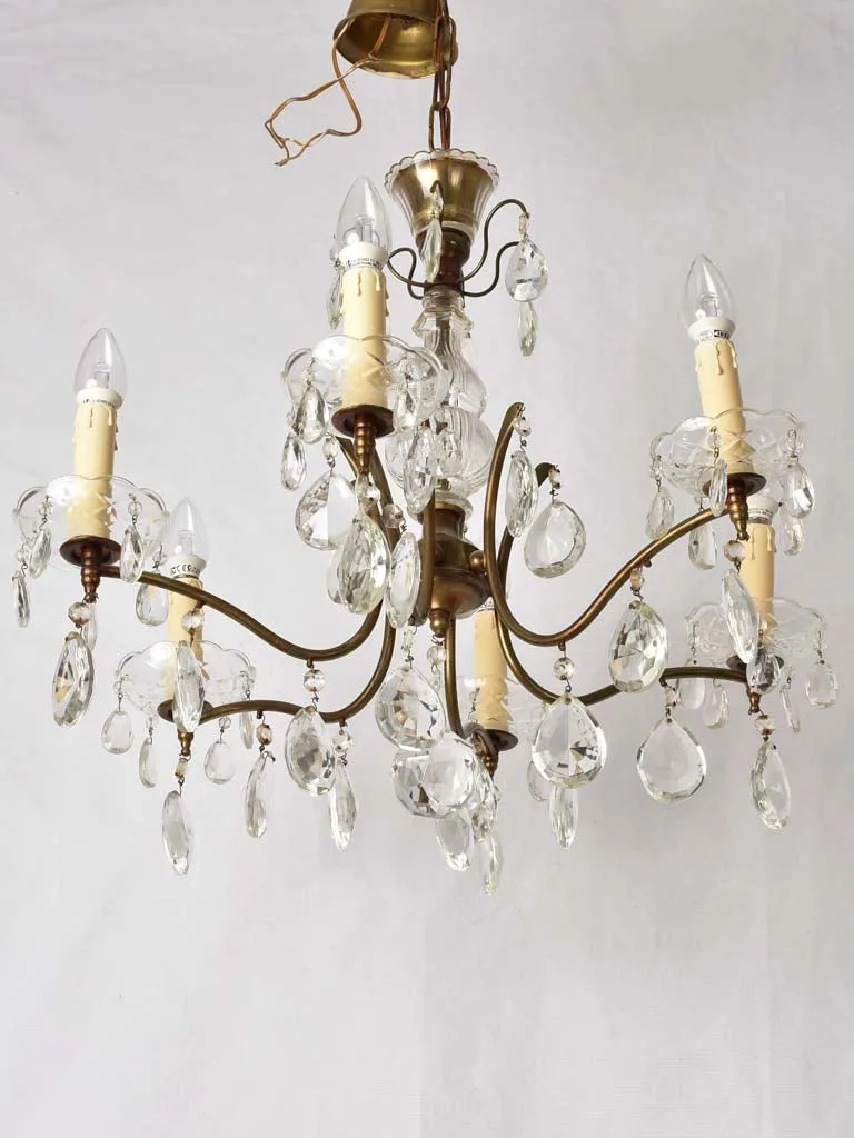 Vintage French chandelier - 6 lights - 20¾"