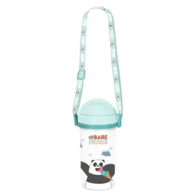 We Bare Bears Collection 5.0 Straw Water Bottle with Shoulder Strap (400mL)(Panda)