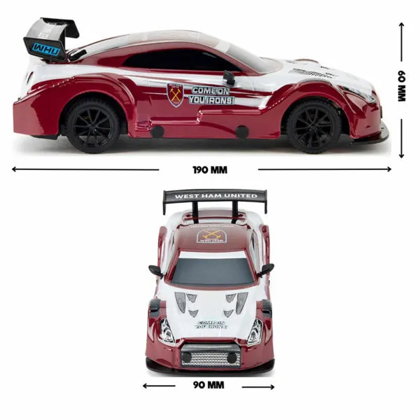 West Ham United FC Radio Control Sportscar 1:24 Scale