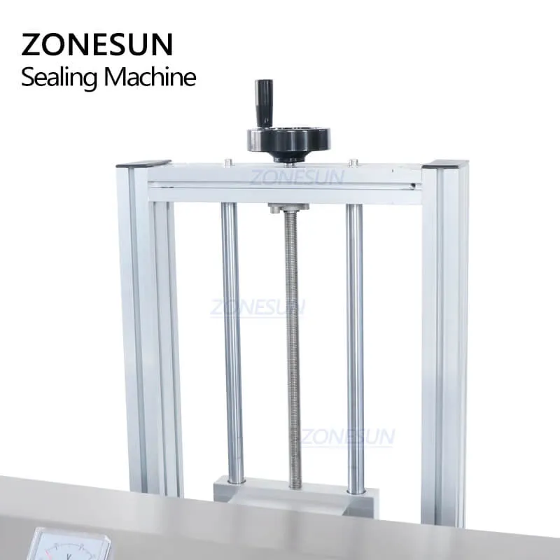 ZONESUN Automatic Plastic Bottles Cap Glass Jar Aluminium Foil Heat Continuous Induction Sealing Machine